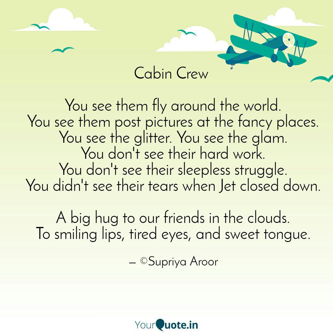 Cabin Crew You See Them Quotes Writings By