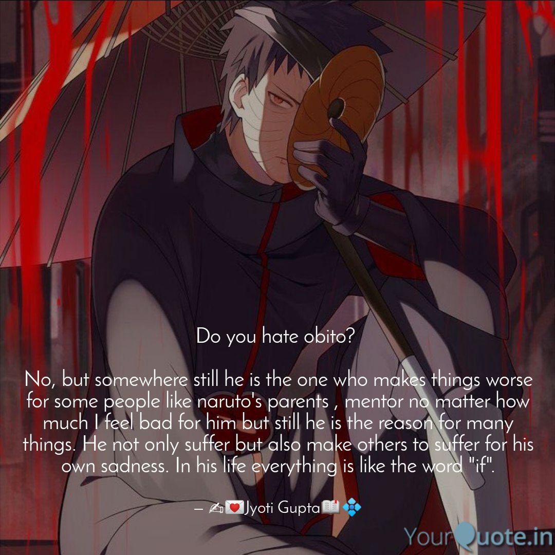 Obito Quote / Obito Uchiha Anime Quotes Manga Quotes Uchiha / As is