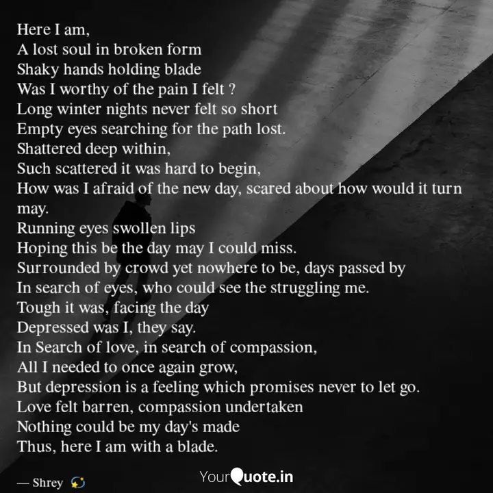Here I Am A Lost Soul In Quotes Writings By Swati Saloni Patro Yourquote