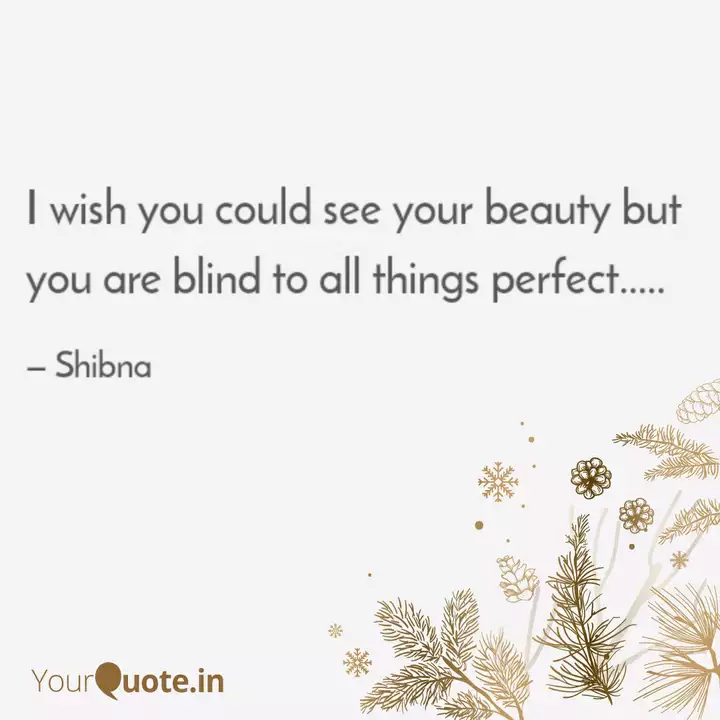 I Wish You Could See Your Quotes Writings By Shibna Quadri Yourquote