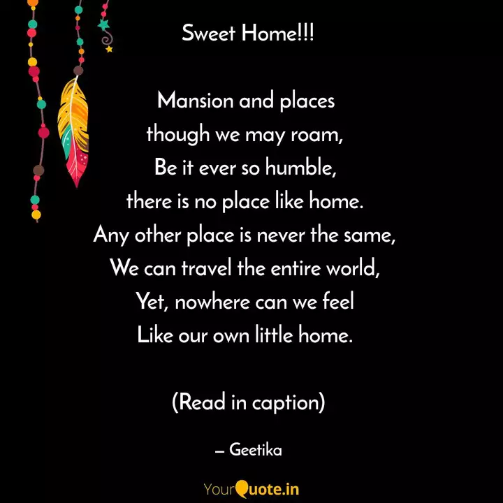 Sweet Home Mansion An Quotes Writings By Geetika Padam Yourquote