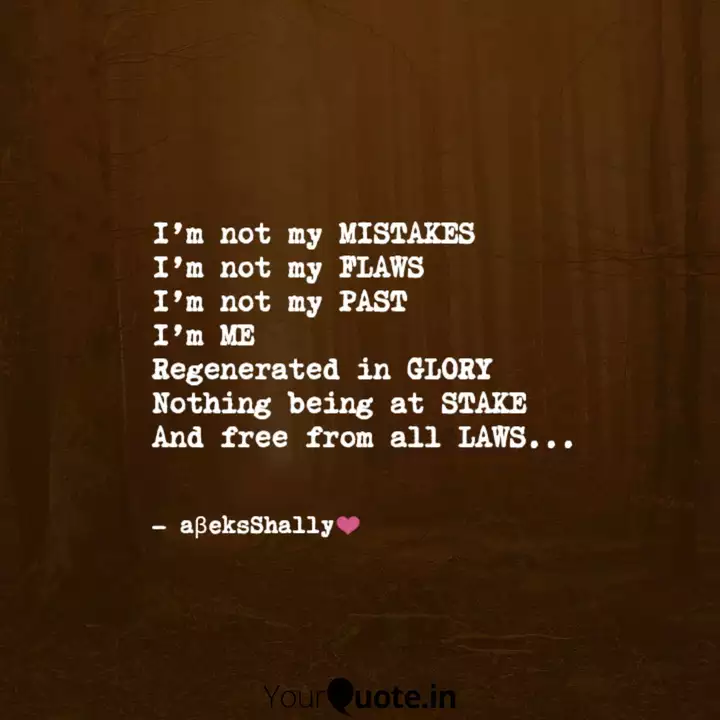 I M Not My Mistakes I M N Quotes Writings By Oluwa Shola Yourquote