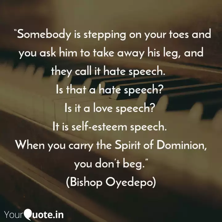 Somebody Is Stepping On Quotes Writings By Benedict Barnabas Yourquote