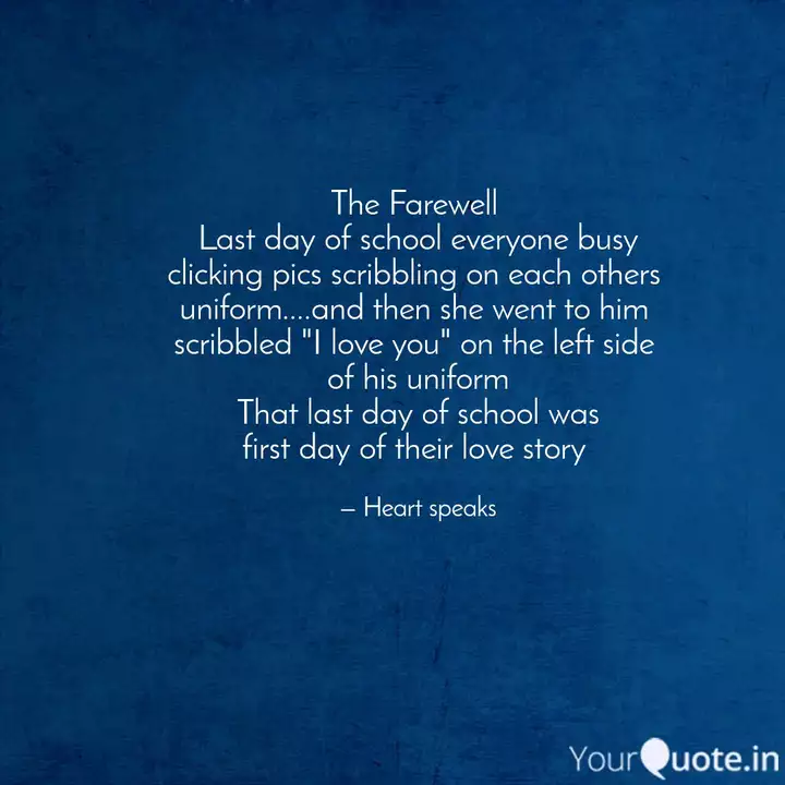 The Farewell Last day of... | Quotes & Writings by Saurabh Dighe | YourQuote