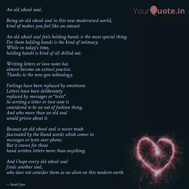 An Old School Soul Bei Quotes Writings By Swati Iyer