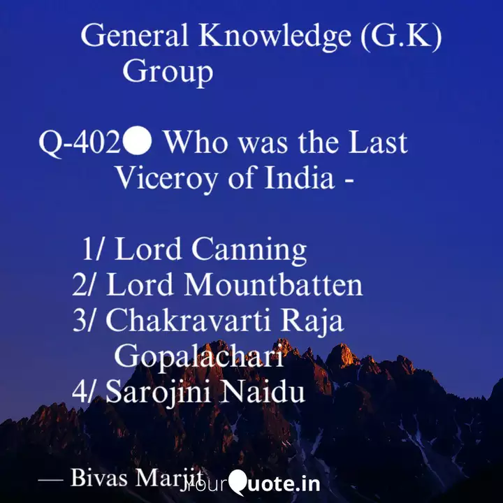 General Knowledge G Quotes Writings By Bivas Marjit Yourquote