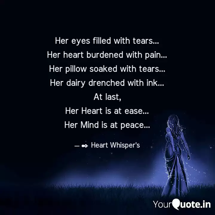 Her Eyes Filled With Tear Quotes Writings By Bhargavi