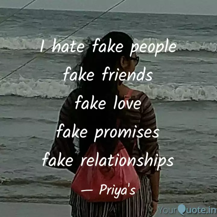 Wallpaper I Hate Fake People Fake F Quotes Writings By Priya Debnath HD