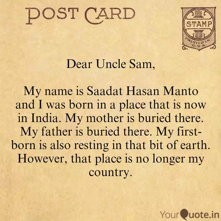 Wallpaper Dear Uncle Sam My Name Quotes Writings By Yourquote For Android