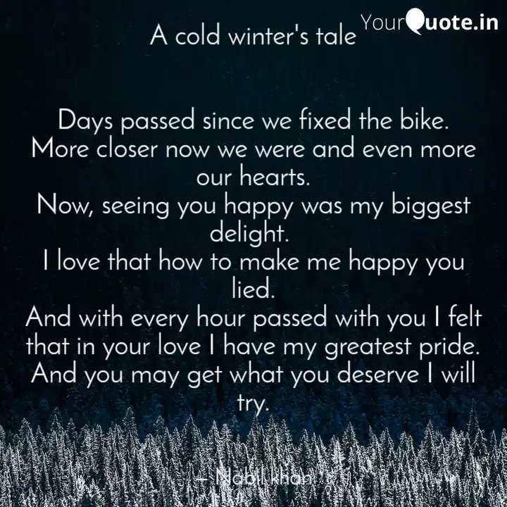 A Cold Winter S Tale Da Quotes Writings By Nabil Khan
