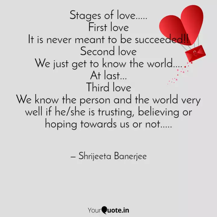 Stages Of Love First Quotes Writings By Shrijeeta Banerjee Yourquote