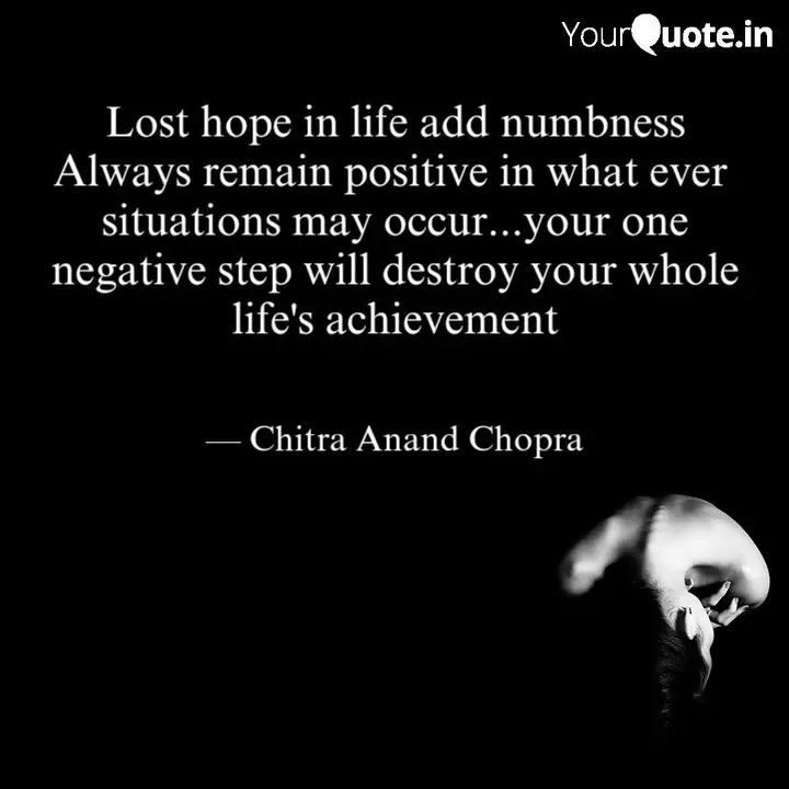 Lost Hope In Life Add Num Quotes Writings By Chitra Anand Chopra Yourquote Find the perfect lost hope stock illustrations from getty images.