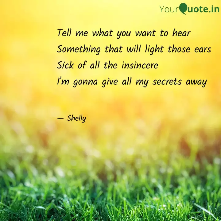 Tell Me What You Want To Quotes Writings By Omar Salim Yourquote