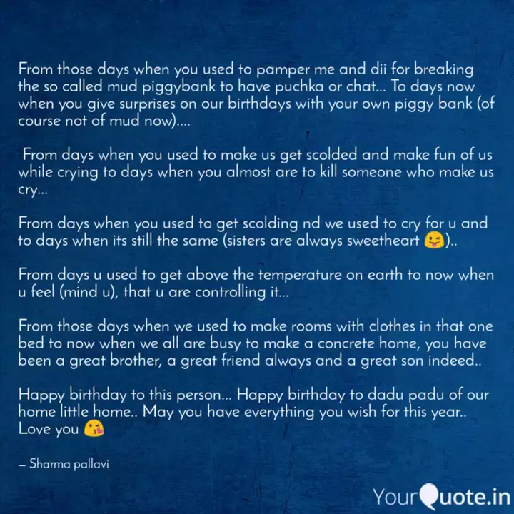 From Those Days When You Quotes Writings By Pallavi Sharma Yourquote The birthday of a friend is a reason to celebrate. quotes writings by pallavi sharma