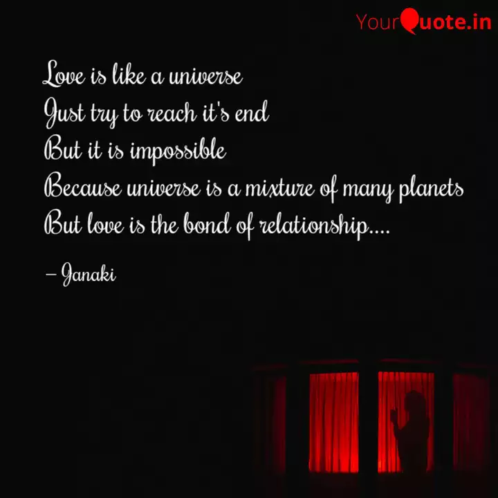 Get Wallpaper Love Is Like A Universe J Quotes Writings By Janaki Yourquote For Free