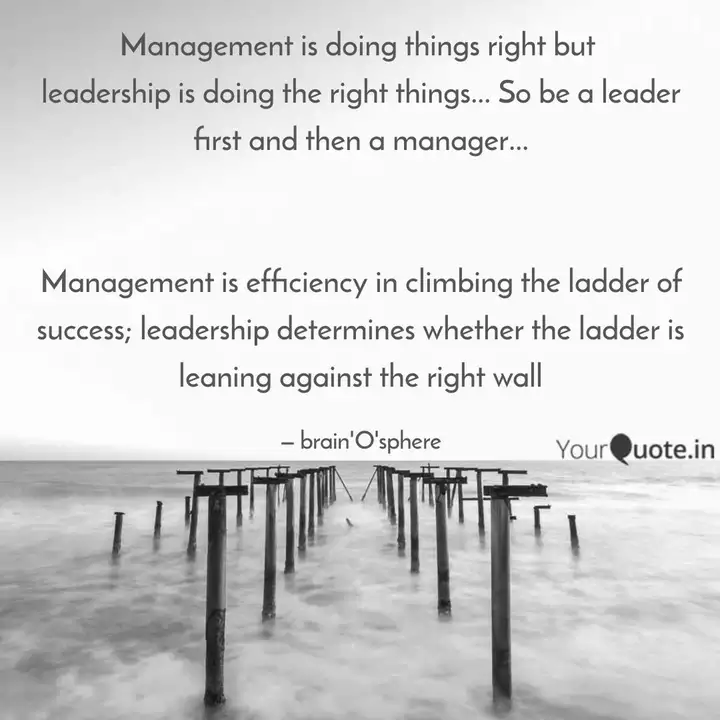 Management Is Doing Thing Quotes Writings By Arun Suraniya Yourquote