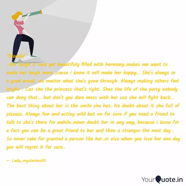 Blondie Her Laugh Is Quotes Writings By Elizabet Magana Yourquote