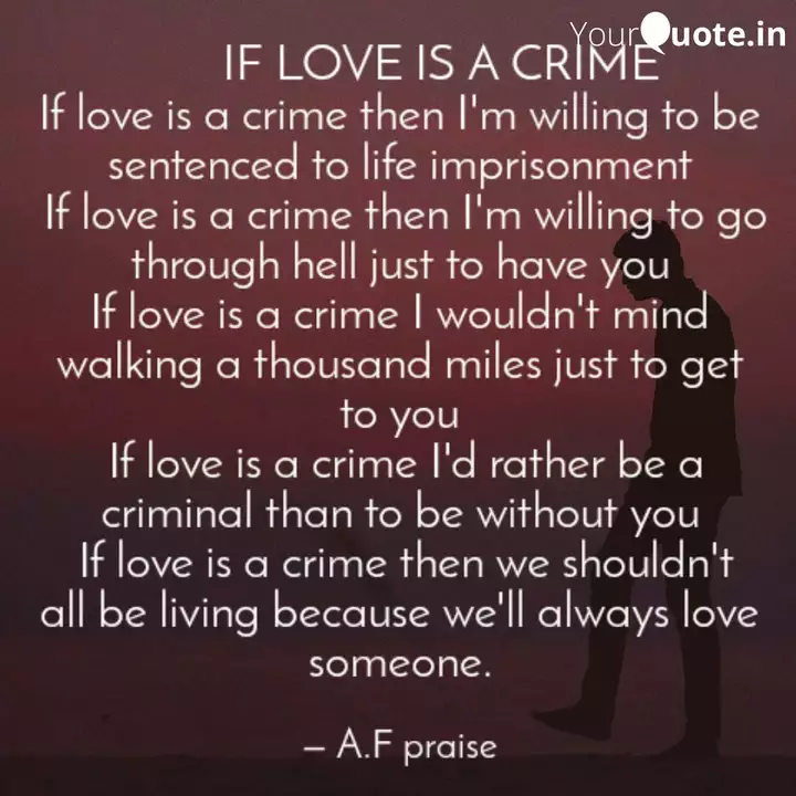 If Love Is A Crime Quotes Writings By Ajiboye Phemi Prays Yourquote