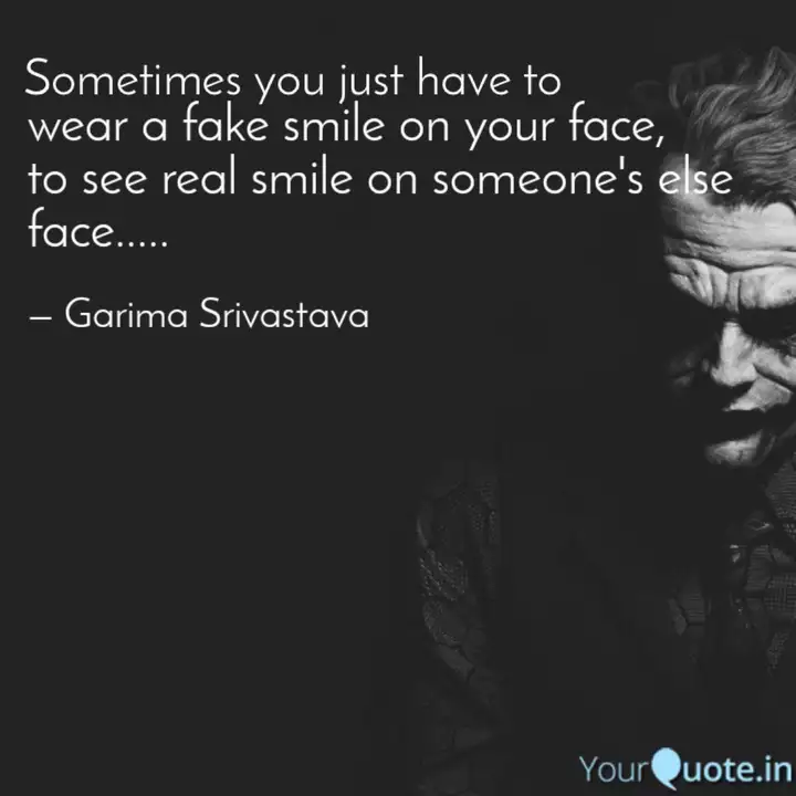 Get Wallpaper Wear A Fake Smile On Your Quotes Writings By Garima Desktop Wallpaper Free