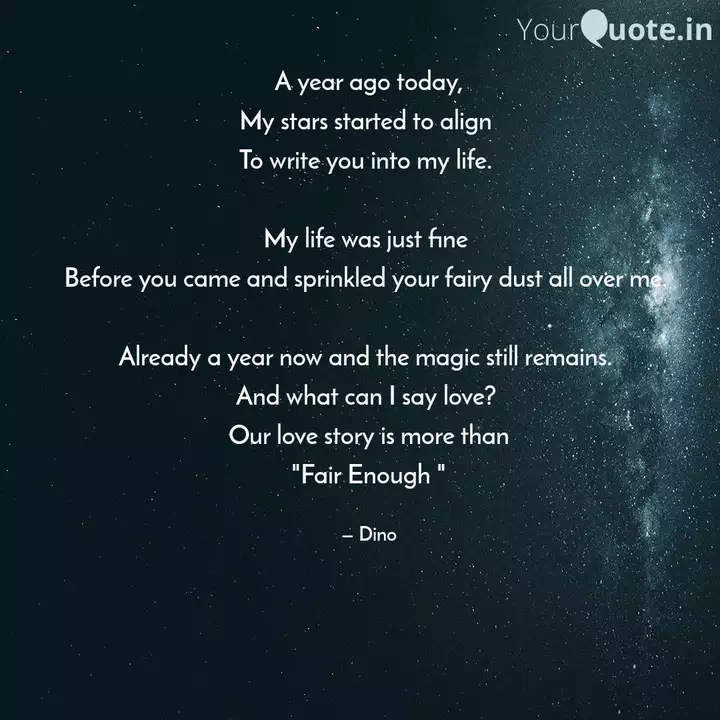 A Year Ago Today, My Star... | Quotes & Writings By Mudang Nobin | Yourquote