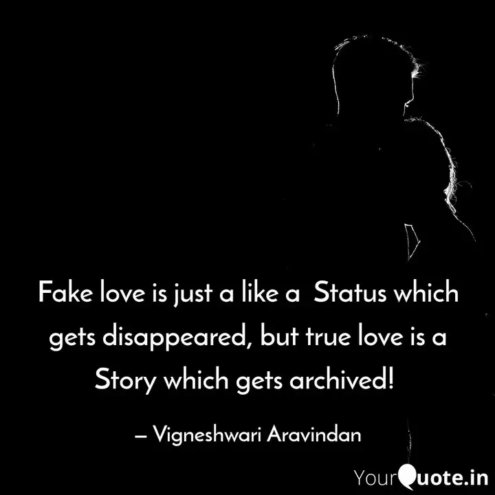 Get Wallpaper Fake Love Is Just A Like Quotes Writings By Vigneshwari For Free