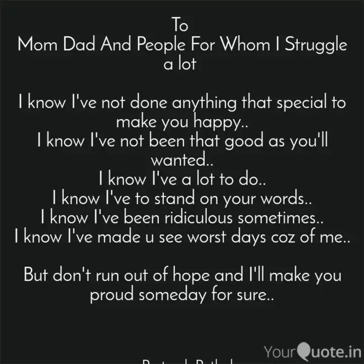 To Mom Dad And People Fo Quotes Writings By Pratyush Pathak Yourquote