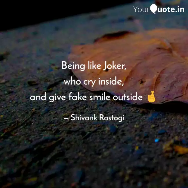 Get Wallpaper Being Like Joker Who Cry Quotes Writings By Shivank Desktop Wallpaper Free