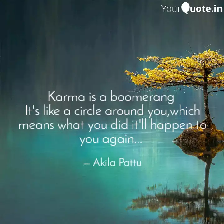 Karma Is A Boomerang It Quotes Writings By Akila Pattu Yourquote How to make boomerang easy way in tamil boomerang சுலபமாக செய்வது எப்படி. karma is a boomerang it quotes