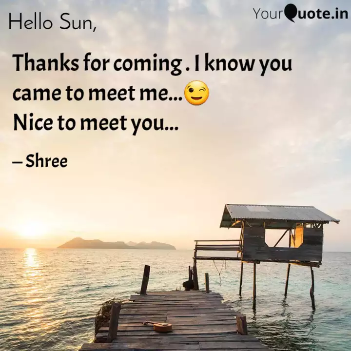 Thanks For Coming I Kno Quotes Writings By Tanushree Hugar Yourquote