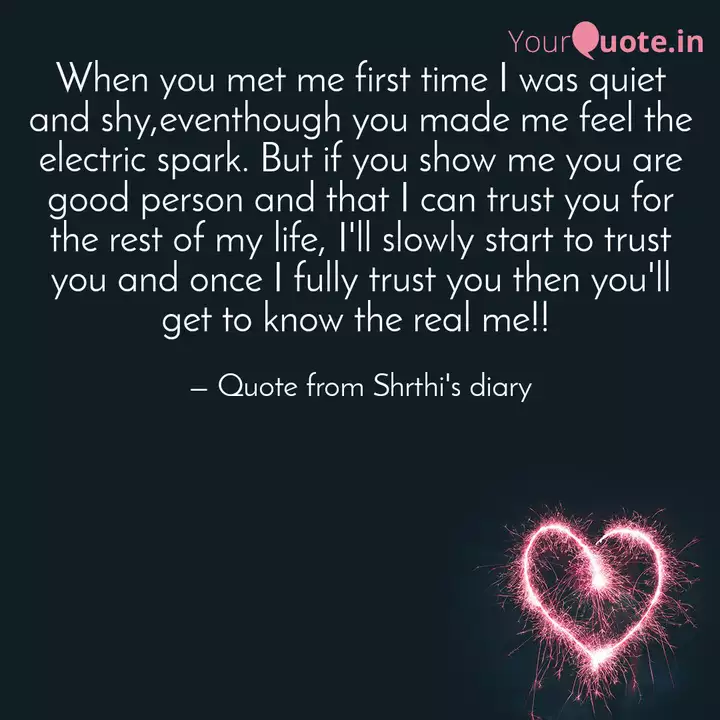 When You Met Me First Tim Quotes Writings By Quote From Shrthi S Diary Yourquote