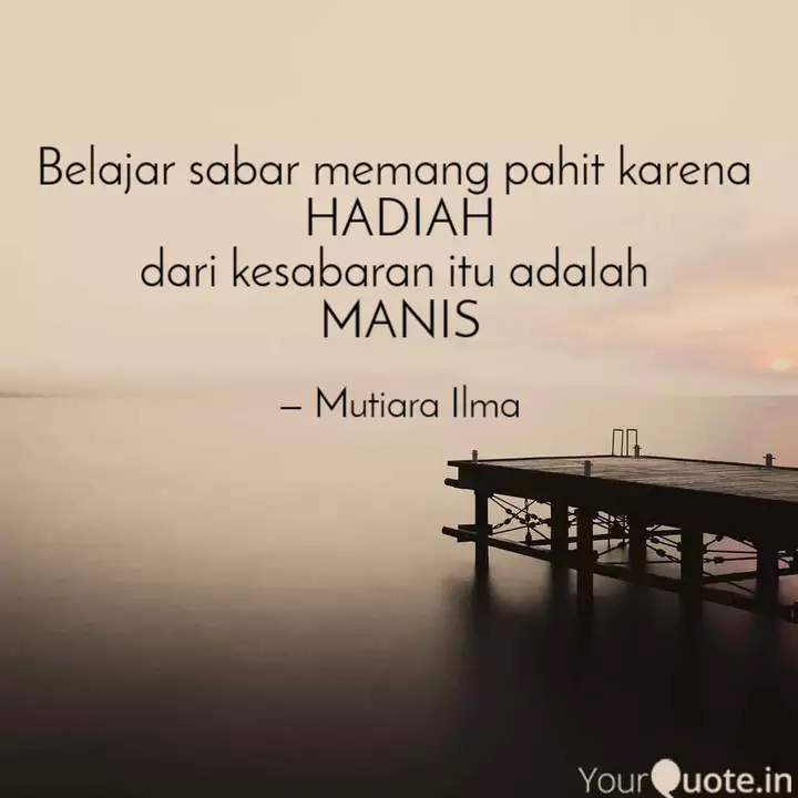 Belajar Sabar Memang Pahi Quotes Writings By Lin Na Yourquote