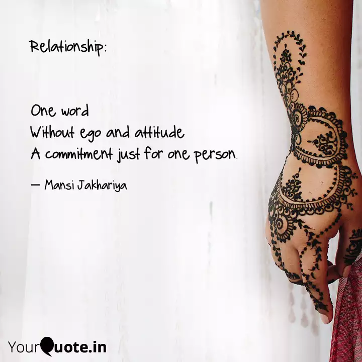 Relationship One Word Quotes Writings By Mansi Jakhariya Yourquote Amazing quotes to bring inspiration, personal growth, love and happiness to your everyday life. quotes writings by mansi jakhariya