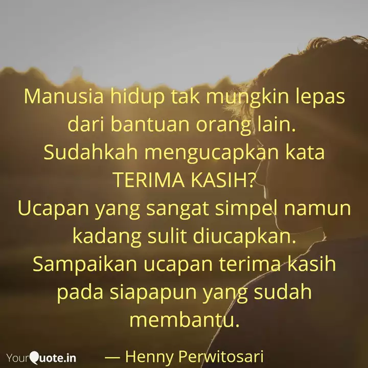 Best Terimakasih Quotes Status Shayari Poetry Thoughts Yourquote