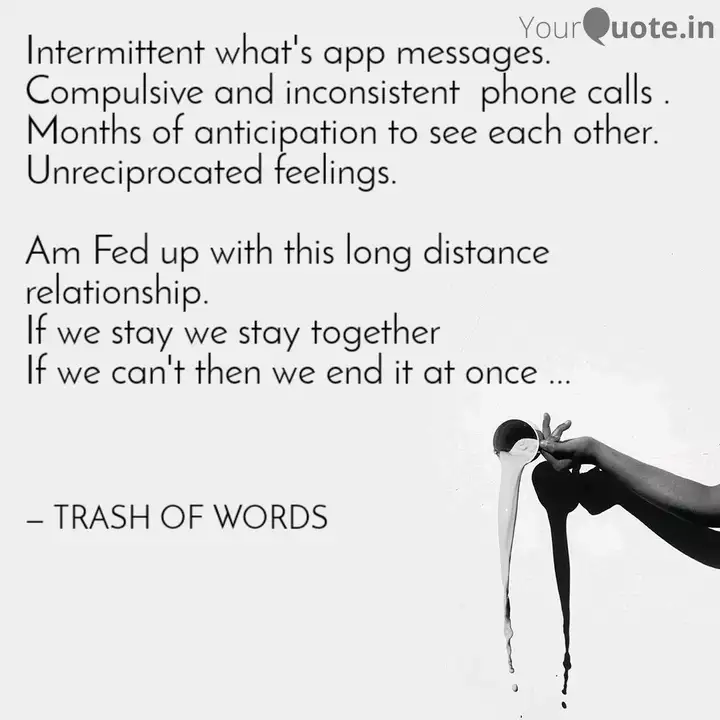Intermittent What S App M Quotes Writings By Shashi Smartha Yourquote