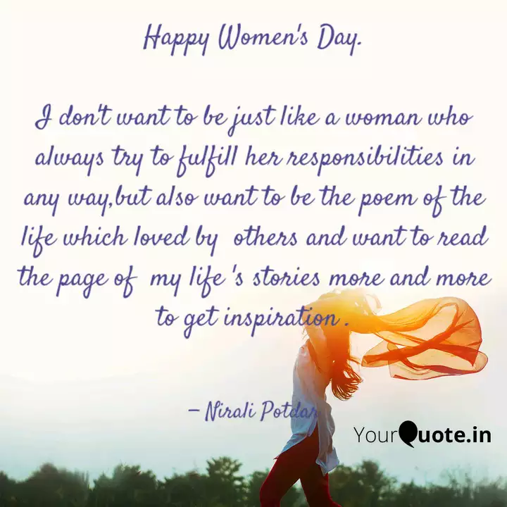 Happy Women S Day I Don Quotes Writings By Nirali Potdar Yourquote