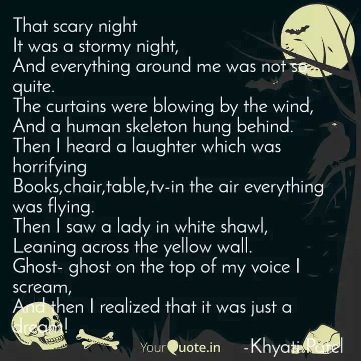 That Scary Night It Was A Quotes Writings By Khyati Patel