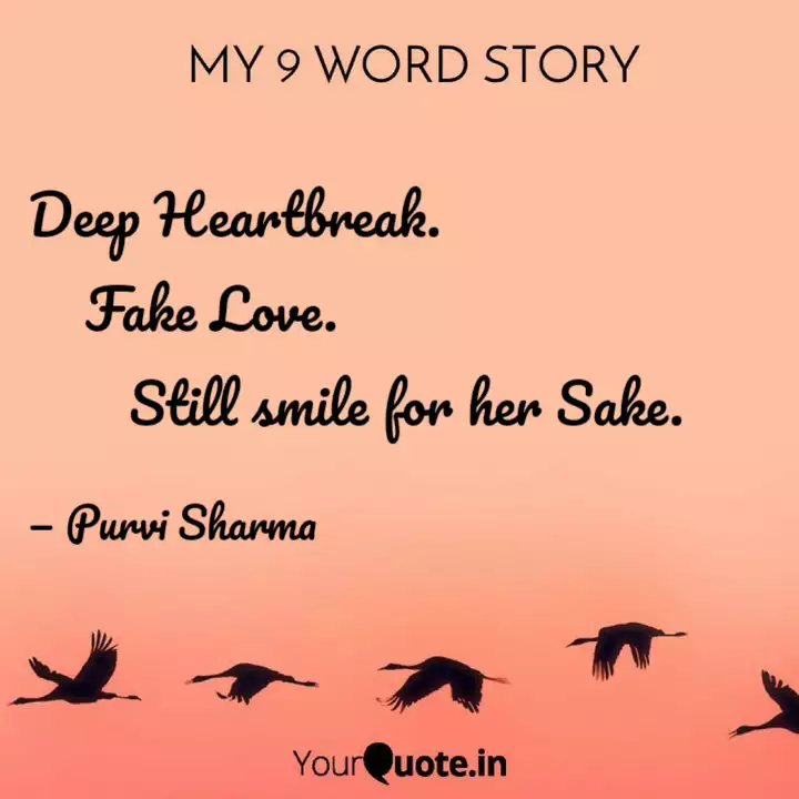 Wallpaper Deep Heartbreak Fake Quotes Writings By Purvi Sharma Free