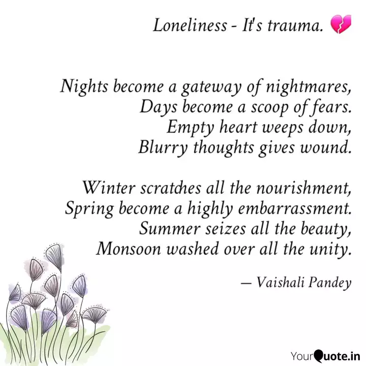 Loneliness It S Trauma Quotes Writings By Pillow Talk