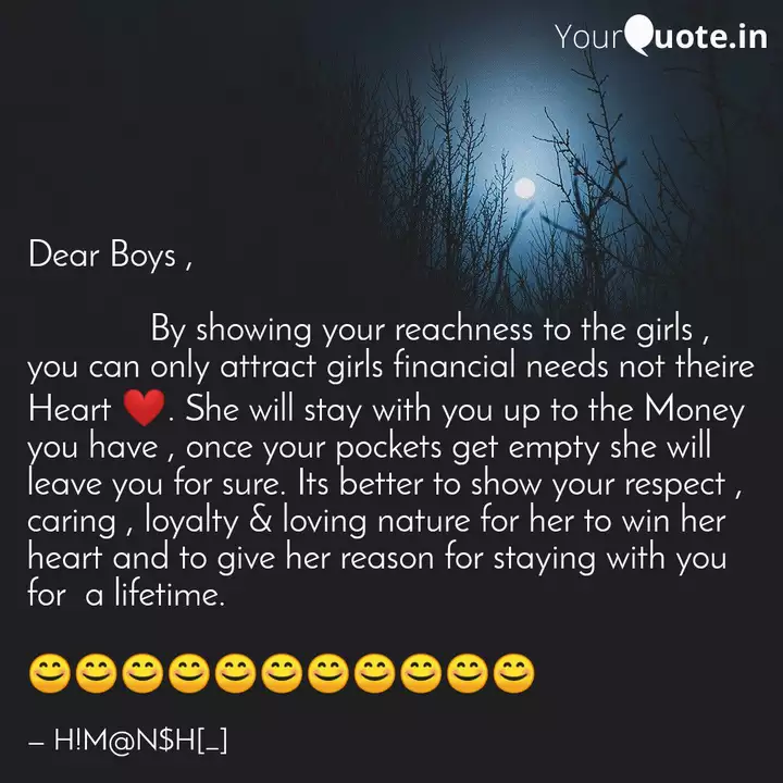 Wallpaper Dear Boys Quotes Writings By Himanshu Yourquote Free
