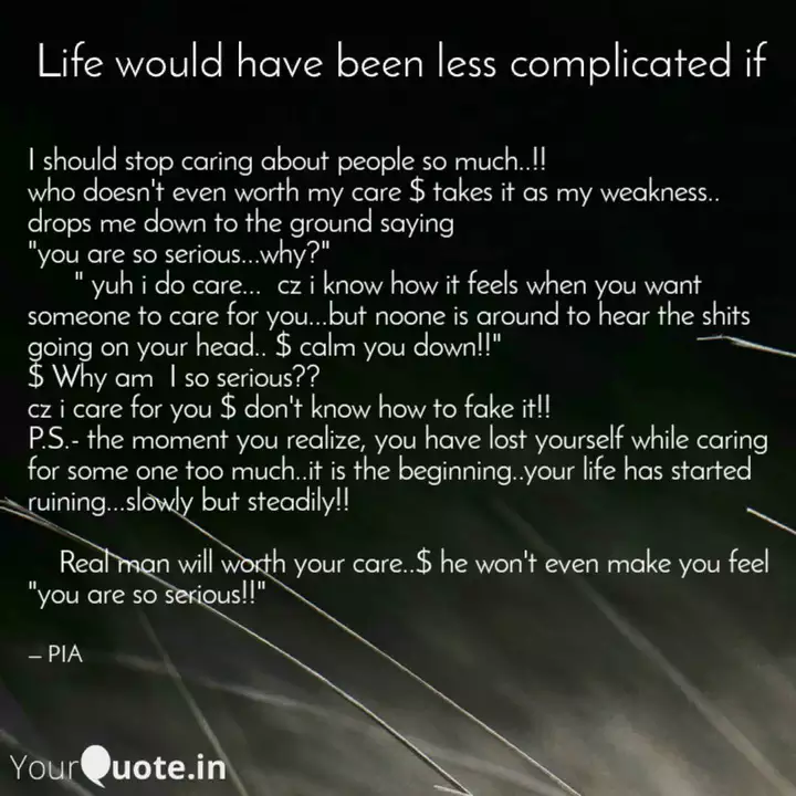 I Should Stop Caring Abou Quotes Writings By Priyanka Deka Yourquote