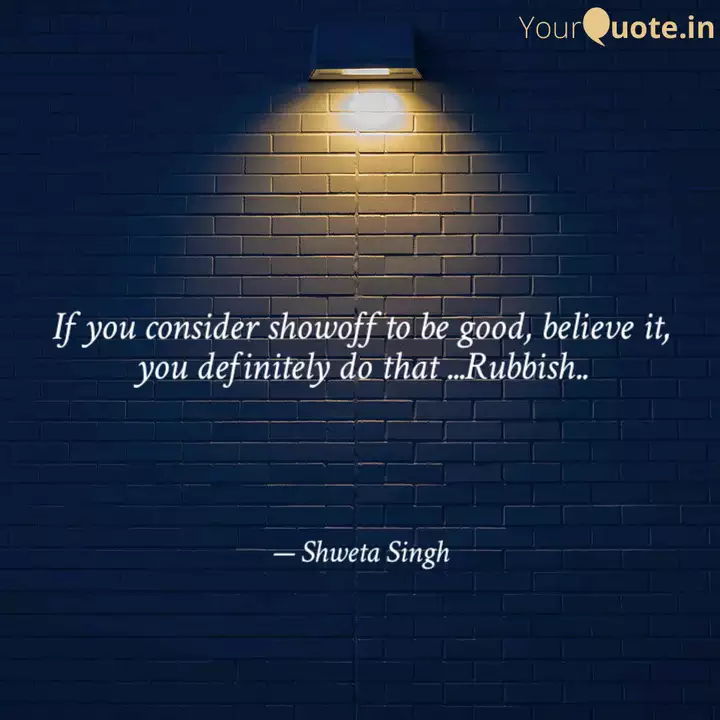 Show Off Quotes Hindi