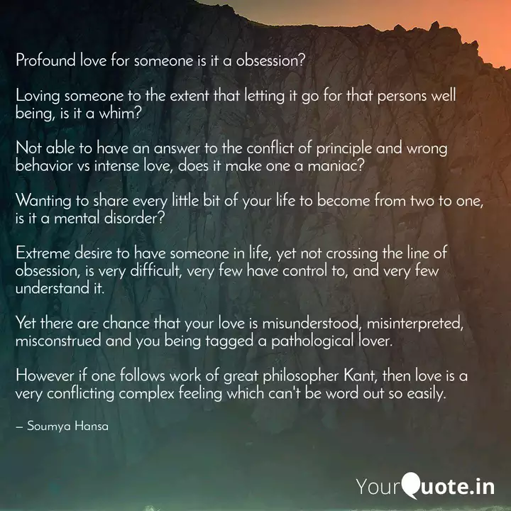 Profound Love For Someone Quotes Writings By Soumya Hansa Yourquote