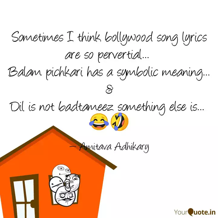 Sometimes I Think Bollywo Quotes Writings By Amitava Adhikary Yourquote Translation of 'balam pichkari' by yeh jawaani hai deewani (ost) (ये जवानी है दीवानी) from hindi to english. yourquote