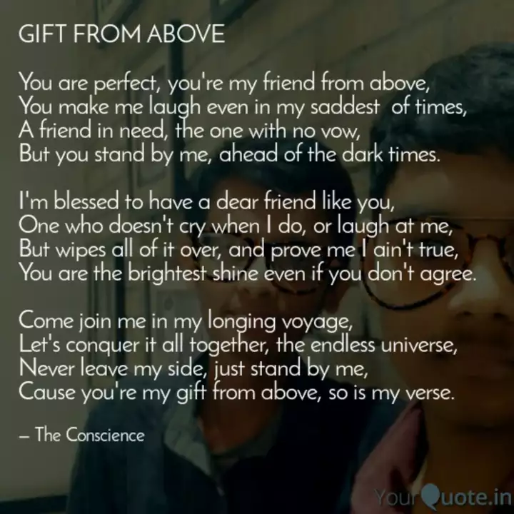 Gift From Above You Are Quotes Writings By Tarang Garlapally Yourquote