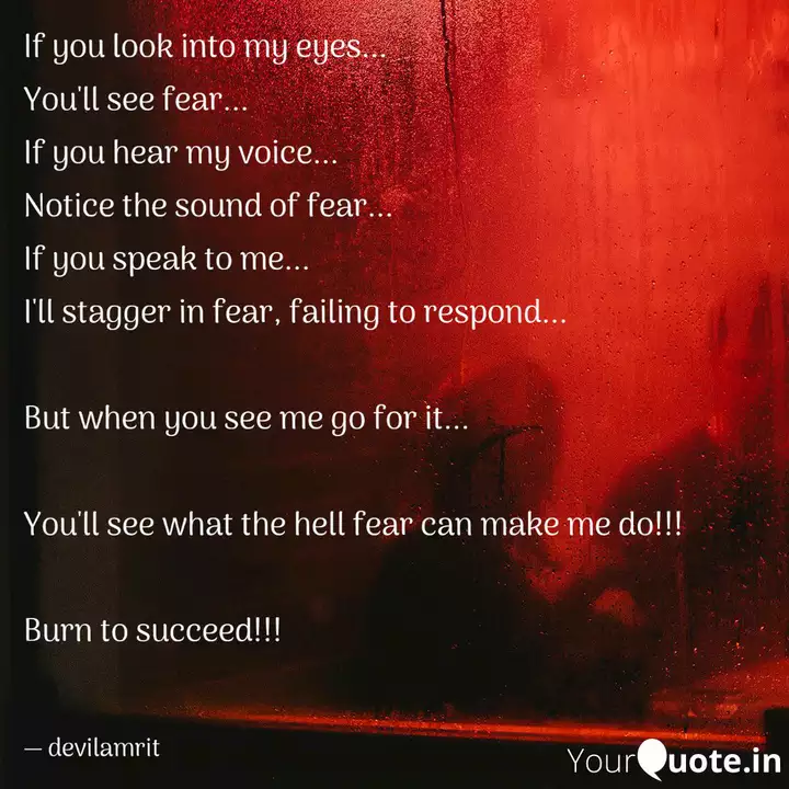 If You Look Into My Eyes Quotes Writings By Devil Amrit