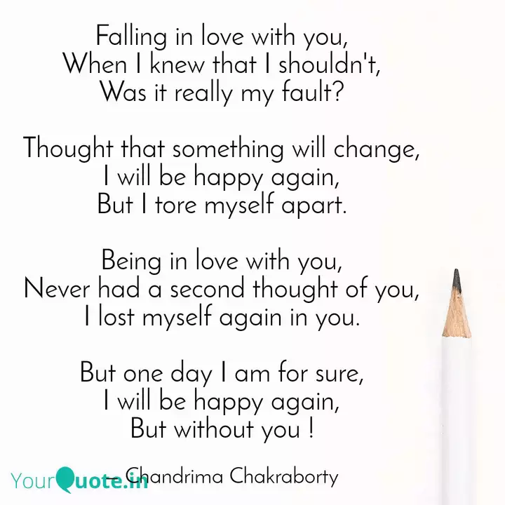 Falling In Love With You Quotes Writings By Chandrima Chakraborty Yourquote