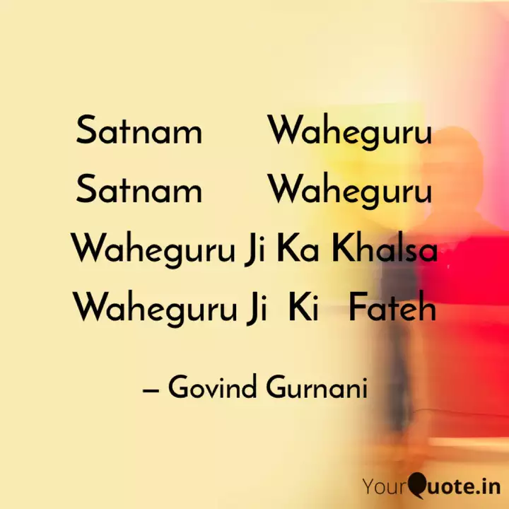 Satnam Waheguru Sat Quotes Writings By Govind Gurnani