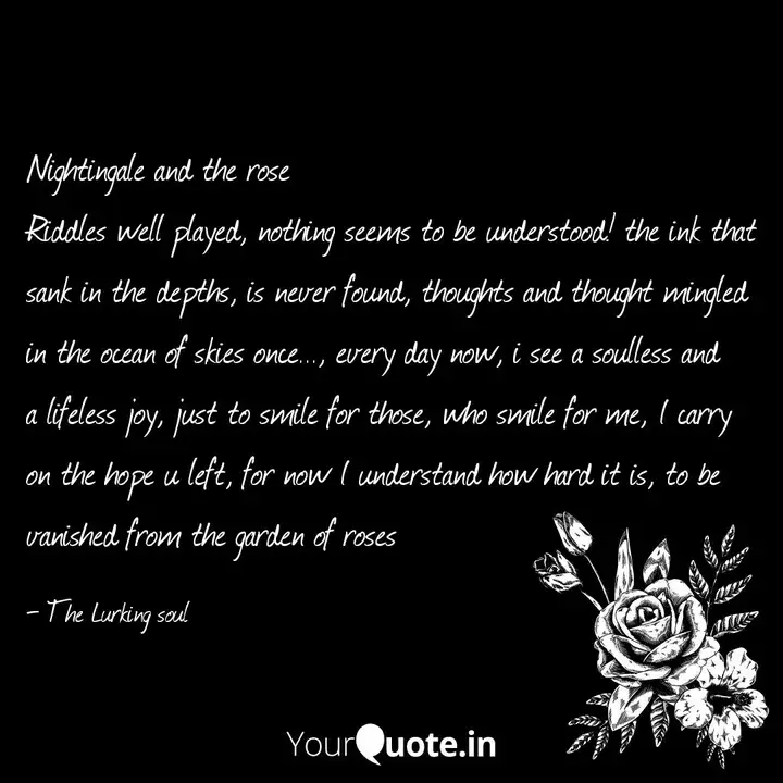Nightingale And The Rose Quotes Writings By Clement Daniel Yourquote