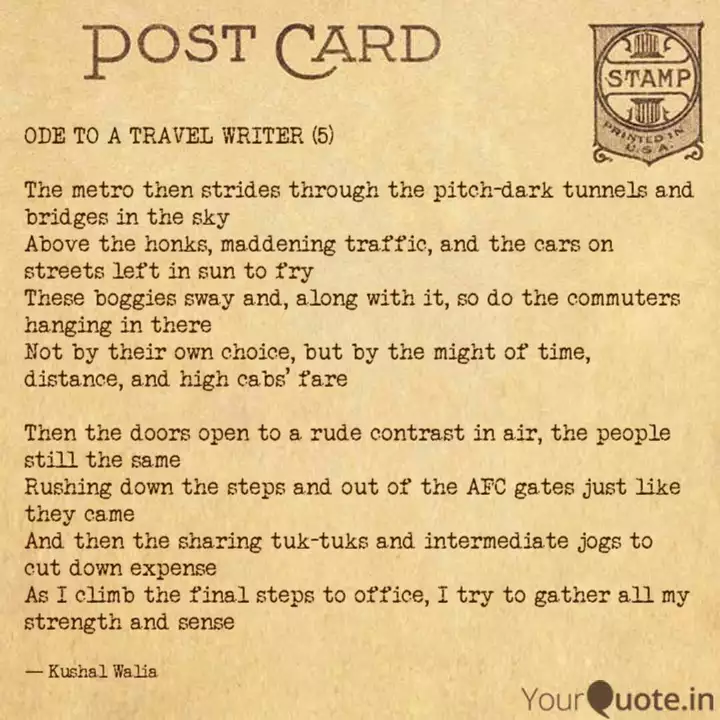 Ode To A Travel Writer 5 Quotes Writings By Kushal Walia