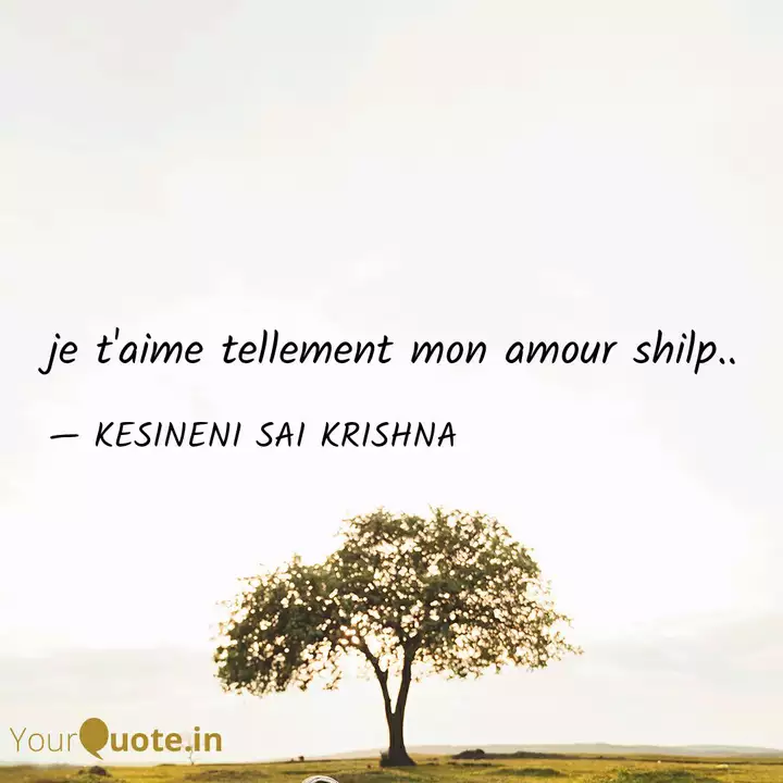 Get Wallpaper Je T Aime Tellement Mon A Quotes Writings By Kesineni Sai For iPhone Free